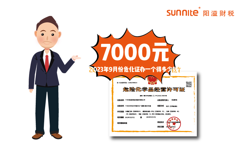 2023年9月份?；C辦一個得多少錢？